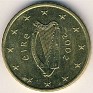 Euro - 50 Euro Cent - Ireland - 2002 - Aluminio-Bronce - KM# 37 - Obv: Harp Rev: Denomination and map - 0